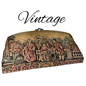 Vintage 1950’s Tapestry Purse by 'Baronet Fifth Avenue' Wallet